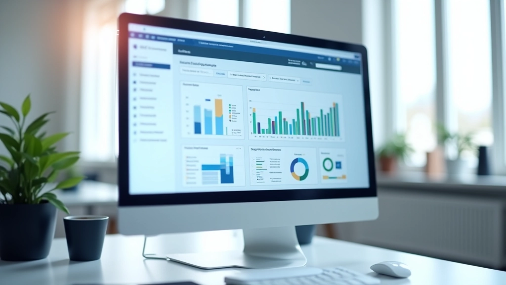 Écran affichant un graphique de croissance avec des données analytiques
